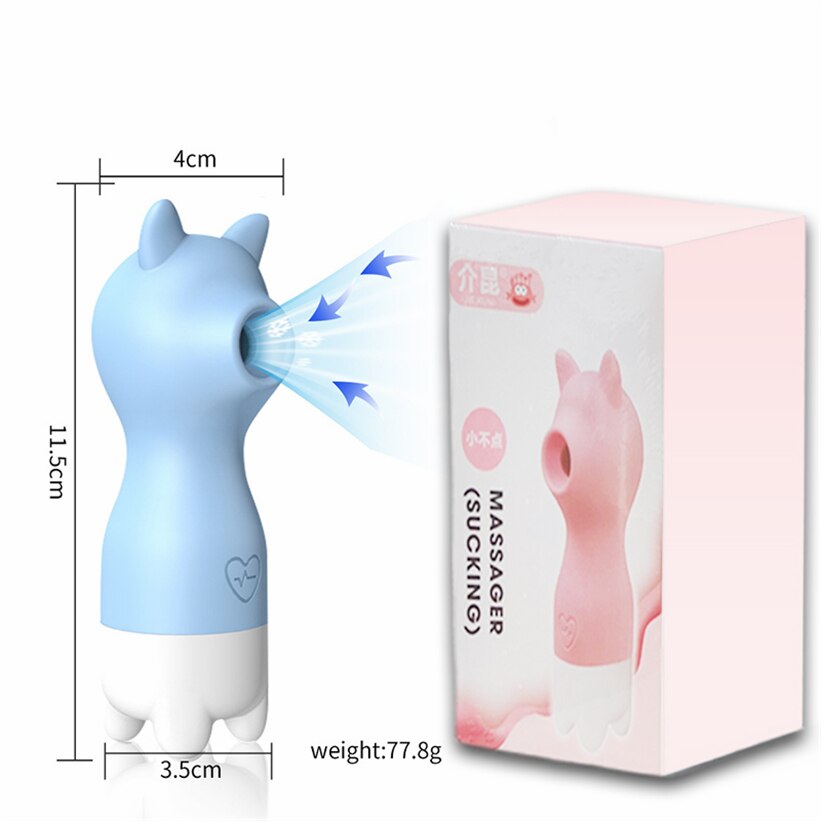 C64W Female Vaginal Suction Vibrator, Clitoral Sucker, Vacuum Nipple Stimulator, Adult Sex Toy for Women