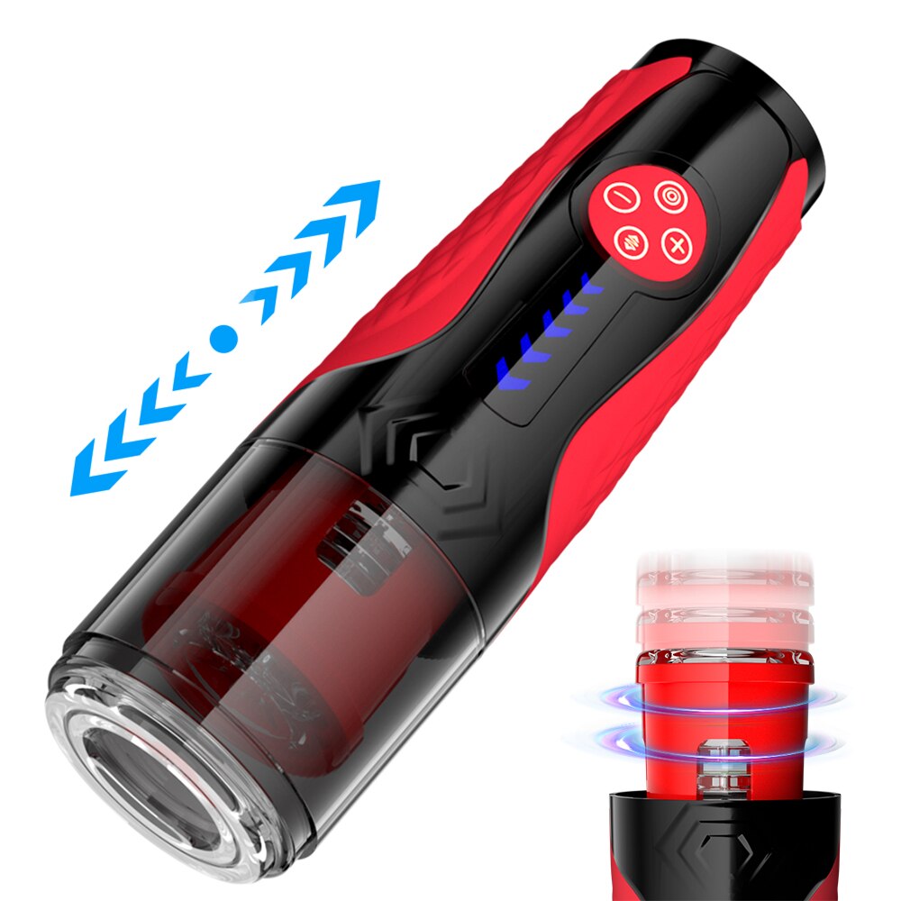 Automatic Male Masturbator Telescopic Rotating Adult Product Simulation Blowjob Piston