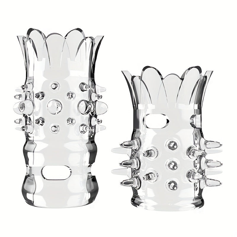 2pcs Men's Wolf Teeth Penis Sleeve Penis Cover Add More Fun And Excitement For Men Women Couples