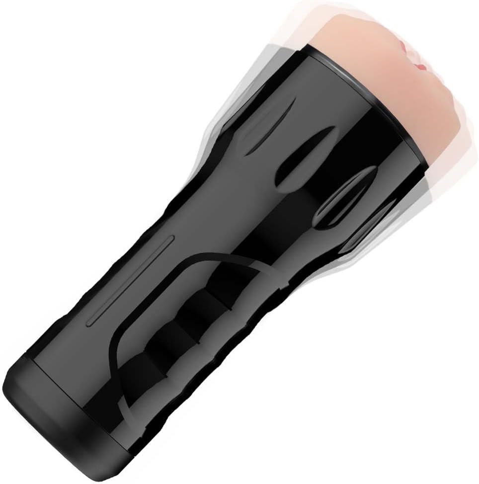 Male Masturbator Cup Sex Toy for Men. Pocket Pussy Realistic Vagina Textured with 7.5in Depth, Lifelike Soft and Fleshy Texture. Penis Training Masturbators. Adult Toys Manual Massager. Black