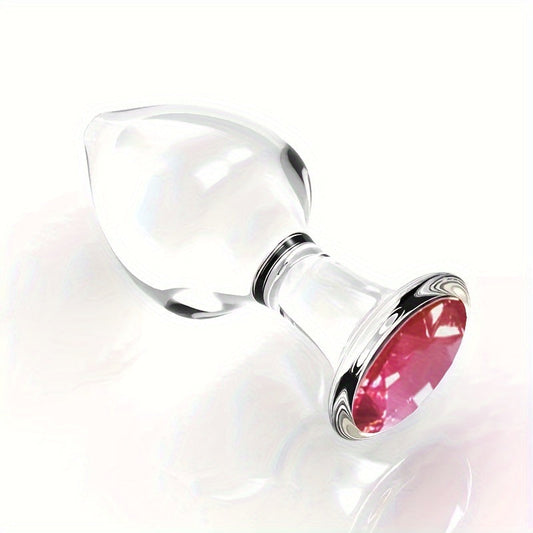 Crystal anal plug, anal beads, masturbation crystal diamond massage stick, glass dildo, anal plug sex toy