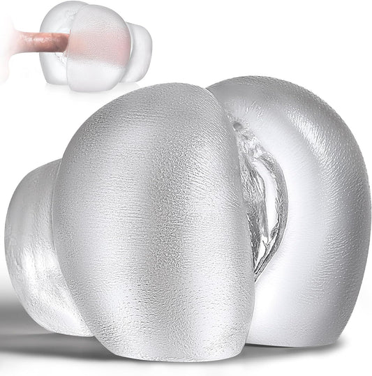 Male Masturbators Sex Toy - Clear Sex Doll for Penis Stroker with Virgin Vagina and Anal. Scaled-Down Size Pocket Pussy Ass with 2 Holes. Fleshlight Blowjob Machine Male Adult Sex Toys & Games. 5.5LB