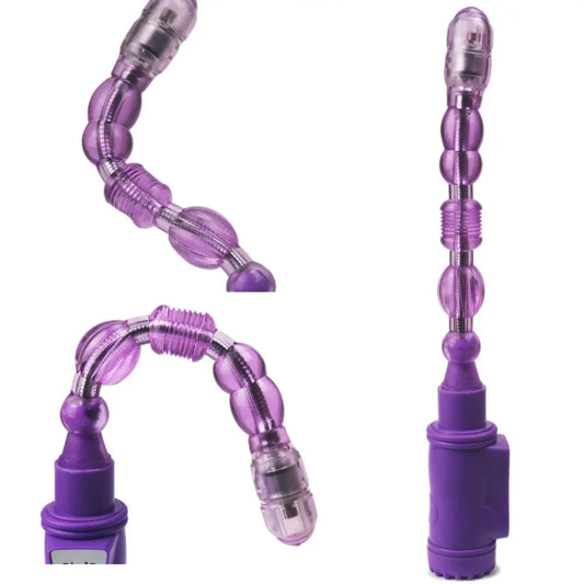 Adjustable Beaded Anal Vibrator Sex Toy For Women Tease Toys Fun Female Adult Sex Products Masturbation Sex G-spot Stick Plug