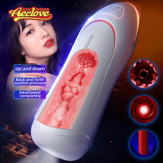 Aeclove Automatic Vibrators Male Masturbation Cup Homme Masturbator Suction Pocket Pussy Realistic TPE Vagina Sex Toy for Men