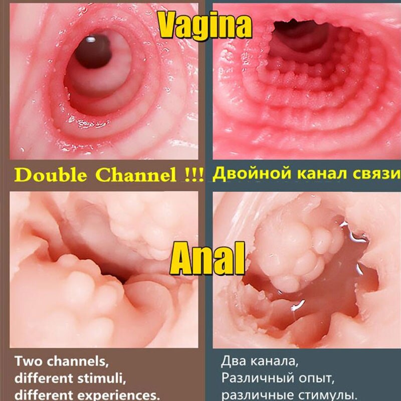 Deep Throat Male Masturbator Soft Realistic Silicone Sexy Artificial Vagina Anal Orgasmic Suck Cock Adult Product