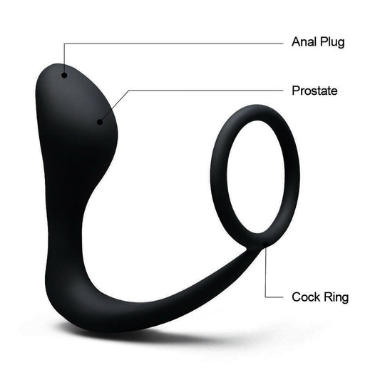 Anal Plug Prostate Massager Cock Ring Anal Plug Dildo G-Spot Butt Plug Adult Toys Anal Toys for Women Men Gay Sex Shop