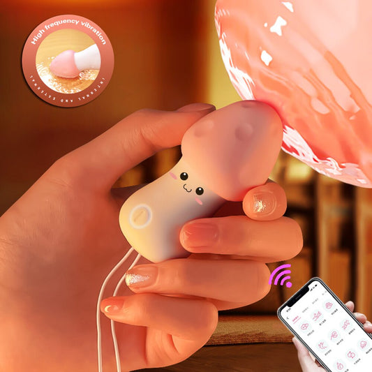 Mini Powerful Bullet Vibrator App Remote Control Mushroom Head Female Clitoral Stimulator Vaginal G Spot Masturbation Arousal Vibrator