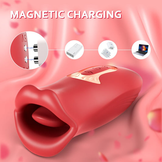 Clit Lick Vibrator, Female Sex Toy for Women, Biting Oral Clitoris Stimulator, Nipple Sucking Orgasm Masturbator for Women