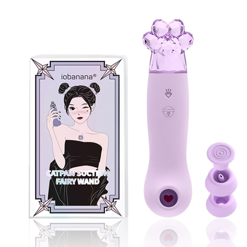 Fairy Clitoris Sucker Artificial Crystal Stone Decoration Sucking Vibrator Clitoral Stimulator Nipple Sucker for Women