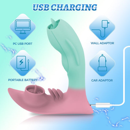Wearable APP Licking Vibrator for Women G-Spot Vaginal Anal Nipple Clitoris Stimulator Adult Sex Toy 18+