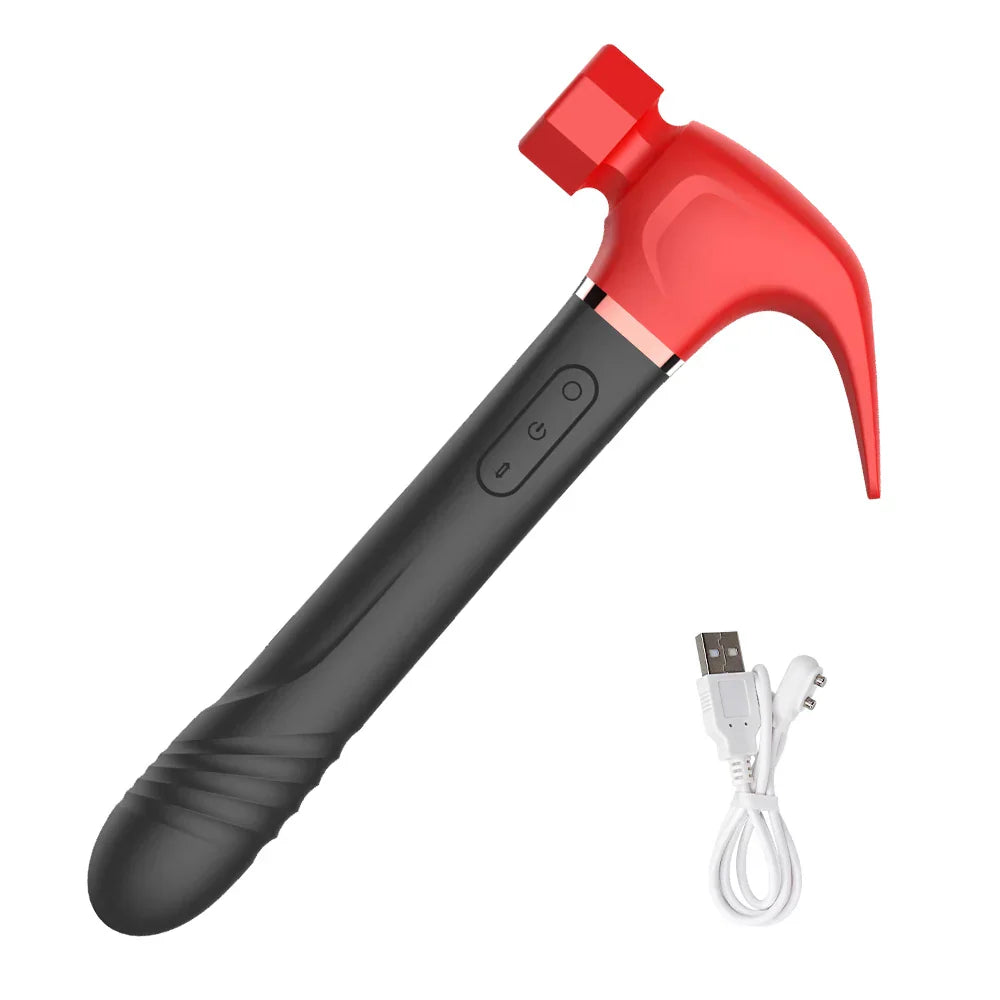 Hammer Vibrator Multifunctional Sex Machine G-Spot Stimulation Telescopic Dildo Vaginal Massage Clit Sucking Female Masturbator