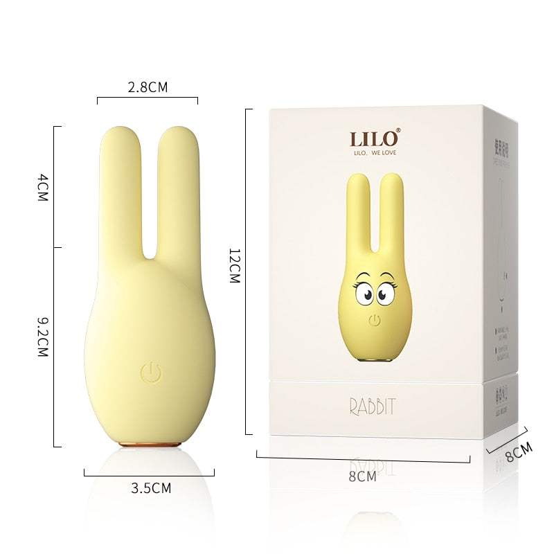 Rabbit Vibrator G-Spot Massage Female Nipple Clamp Clitoris Vagina Stimulator Female Masturbator