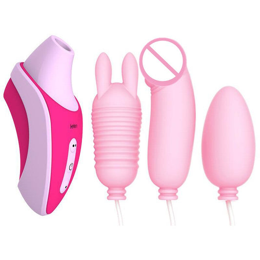 Leten Sucking G-Spot Vibrator, Oral Sex Nipple Sucker Clamp, Dildo Vibrating Egg, Clitoris Stimulator Massager, Sex Toys for Women