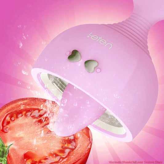 Leten Sucking Vibrator for Women - Tongue Lick, Nipple, Clit, Pussy, Oral, Blowjob, Clitoris Stimulator Sucker, Vibrating Sex Toy for Couples
