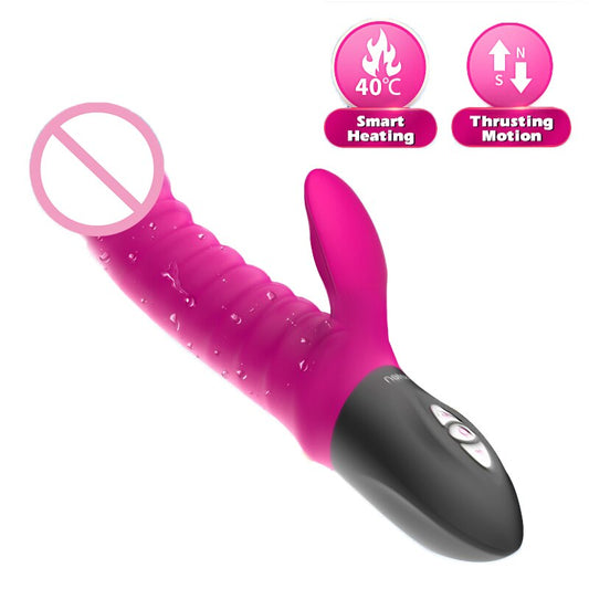 Leten Thrusting Vibrator Heating Electromagnetic Pulse Sex Toys for Women