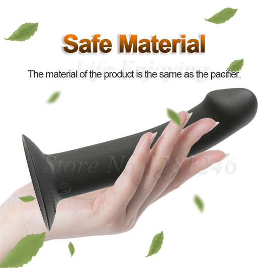 New Unisex Vibrating Anal Butt Plug Prostate Massager Vaginal Stimulator Lesbian Strapon Dildo Vibrator Sex Toys for Men and Women