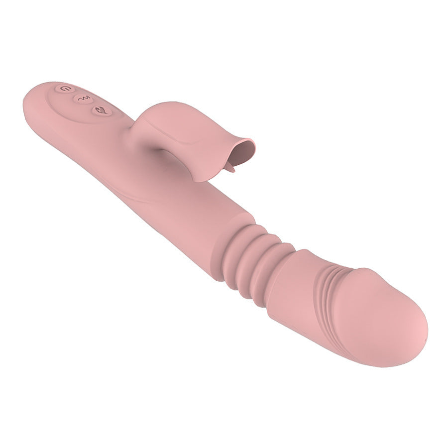 Rotating Heating Vibrator Telescopic G Spot Dildo Vibrator Anal Clit Stimulator Female Masturbation Sex Toy for Women
