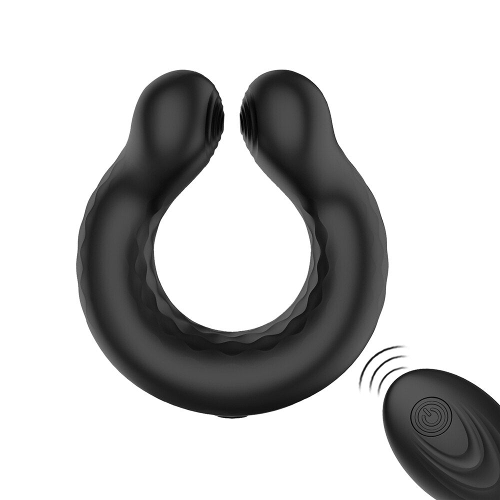 Wireless Remote Control Penis Vibrator Ring for Men, Delay Ejaculation Vibrating Cock Ring, Male Masturbator, Adult Sex Toys 18+