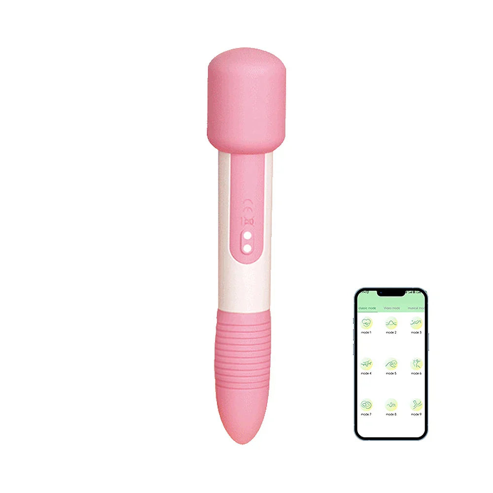 Powerful Bullet Vibrator, App Bluetooth Control, Clitoral G-Spot Stimulation Massager, Mini Anal Pussy Stimulator Sex Toy for Women