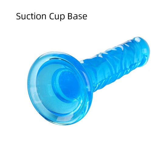 Realistic Dildo Vagina Anal Butt Plug Penis with Suction Cup, Non-Vibrating Sex Toys for Woman Masturbation Adult Toys