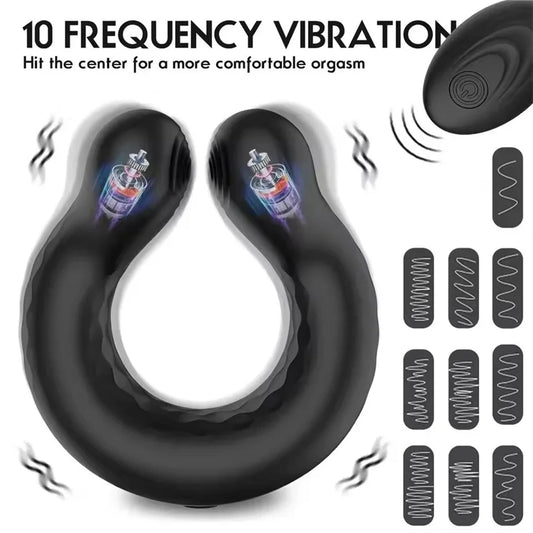 Wireless Remote Vibrating Penis Ring, Cock Ring Vibrator, Delay Ejaculation Cockring, Male Masturbator, Sex Toys For Men Gay 18+