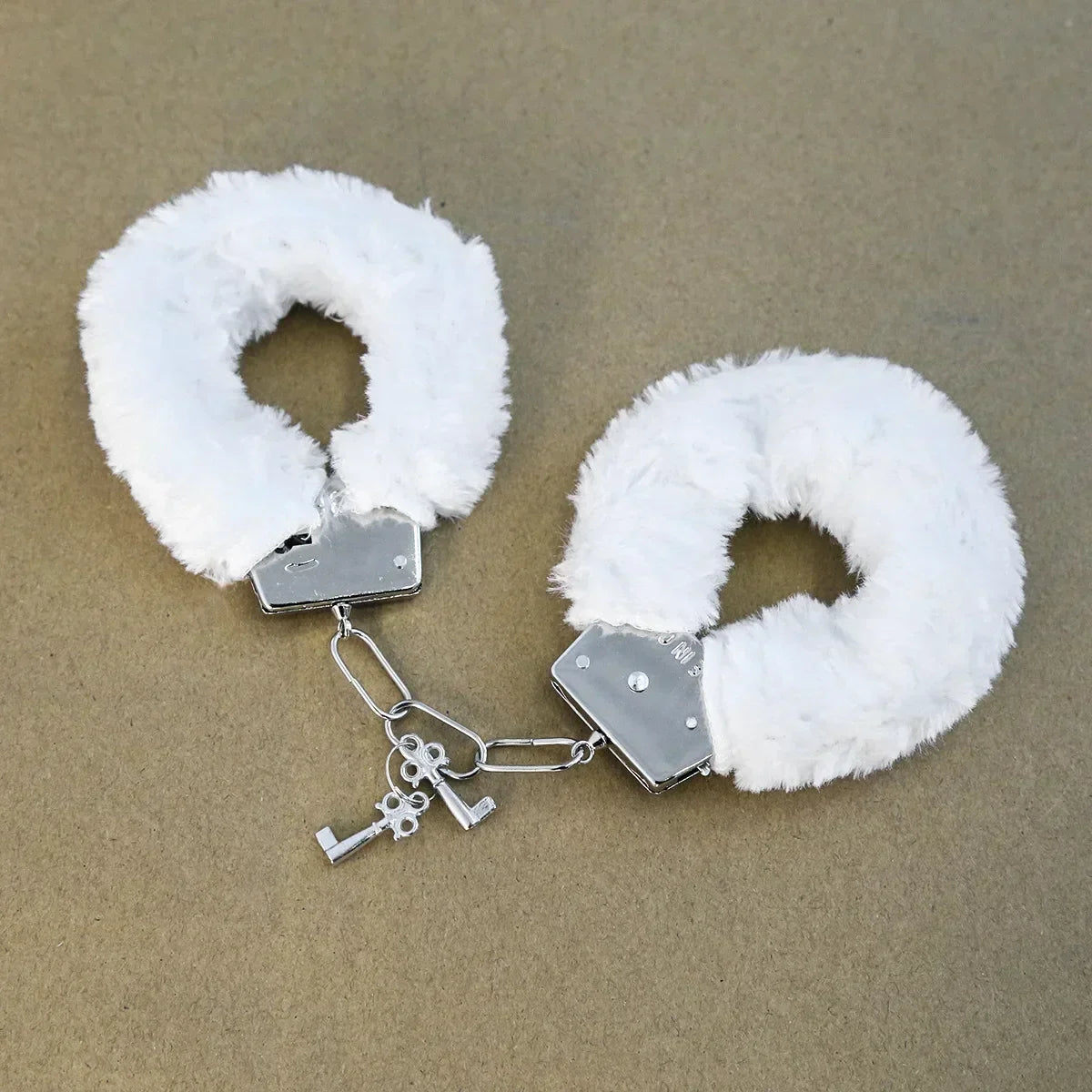 Fuzzy Plush Handcuffs Soft Bondage Restraints for Couples Play Adjustable Comfortable