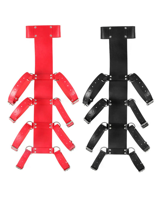 Behind Hadncuffs Collar BDSM Bondage Restraints Slave Armbinder Fetish Harness Erotic Sex Belt Erotic Products For Adult SM Game