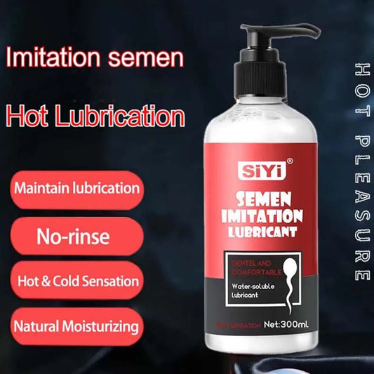 Anal Lubricant for Sex Semen Lube Vagina Water-Based Fake Sperm Lubrication Gay Adult Masturbation Intimate Toys Gel Sexy Shop