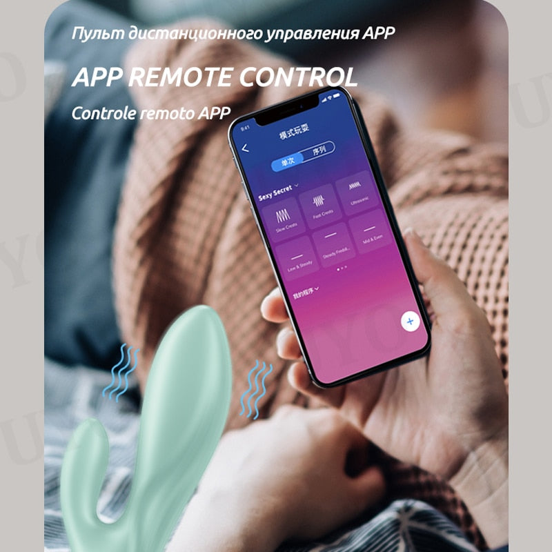 Satisfyer Air Pump Rabbit 5 App-Controlled Remote Connect Interactive Vibrator for Couples G-Spot Clitoris Sex Toy for Women