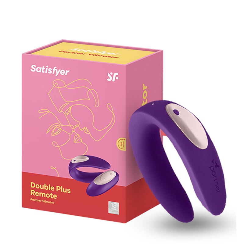 Satisfyer Partner Plus G Spot Silicone Vibrator UYO Couple Toys Wireless Remote Control Wearable Women Clitoral Stimulator