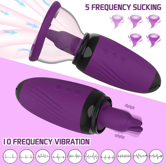 Nipple Sucker Vibrating Lick Sex Shop Female Masturbator Clitoral Stimulator Pussy Sex Toy for Couples