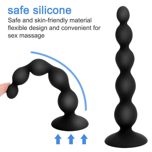 Sex Toy for Men Women Anal Beads 10-Speed Butt Plug Stimulator Prostate Massager Remote Control Vibrator Anal Vibrator Dual Motor