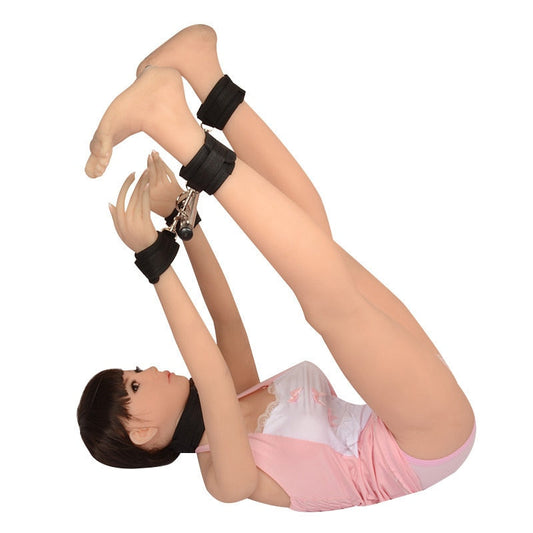Sex Toys for Women, BDSM Bondage Set, Metal Butt Plug, Nylon Restraint Belt, Steel Pipe Erotic Handcuffs, Adult Flirt Games