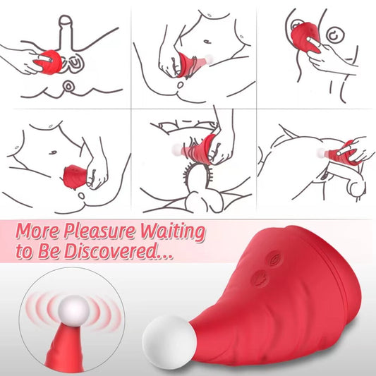 Snowman Clit Sucker Vibrator: Sex Toy for Women, 18+ Christmas Nipple Female Clitoris Vacuum Stimulator, Oral Sex