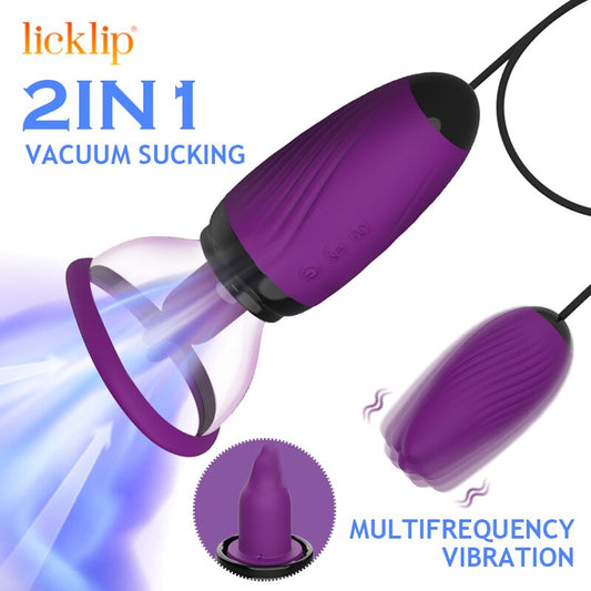 Sucking Vibrator Clit Stimulator Lick Toy G-Spot Bullet Vibrator Breast Nipple Sucker Vibrator Female Massager