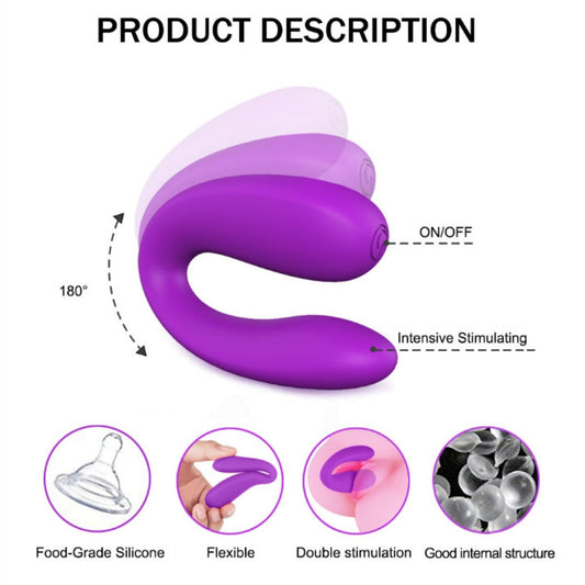 U-shaped Vibrating Egg, Portable, Wearable, Erotic, Couple, Clitoral Stimulation, G-spot Vibration Massager, Adult Erotic Sex Toys for 18+