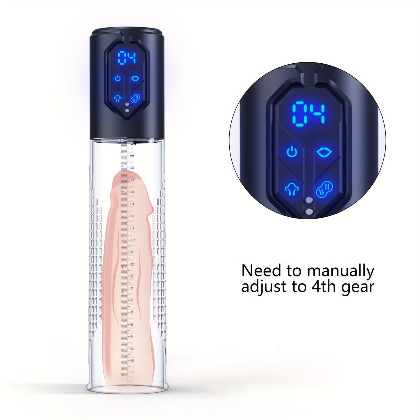 Automatic Penis Pump Sex Toys - Electric Male Masturbator Vacuum Pump With 3 Suction & 4 Erection Intensities. Pump Penis With 2 Vagina Sleeves For Adult Men