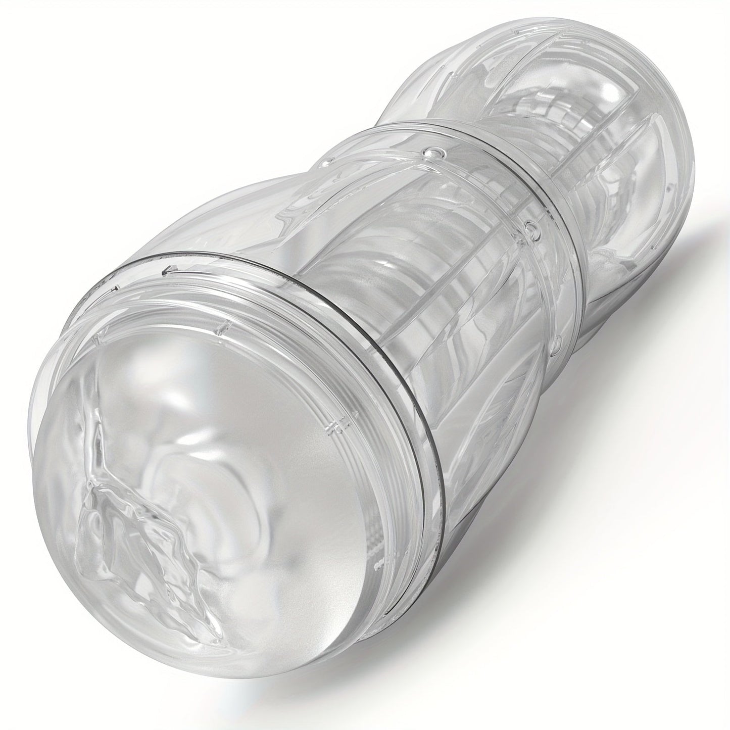 Mesterstar Dual Open Ended 360° Rotating Male Masturbators Stroker Sleeve. Pocket Pussy Sex Toys for Adults with 3D Crystal Realistic Textured Vagina Male Masturbators Cup