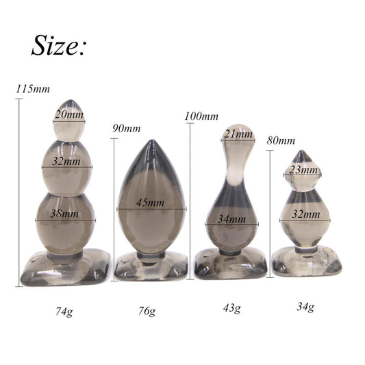 Stimulating Anal Butt Plug Great Jelly Anal Toys Sex Toys for Men and Women. Buttplug Adult Product