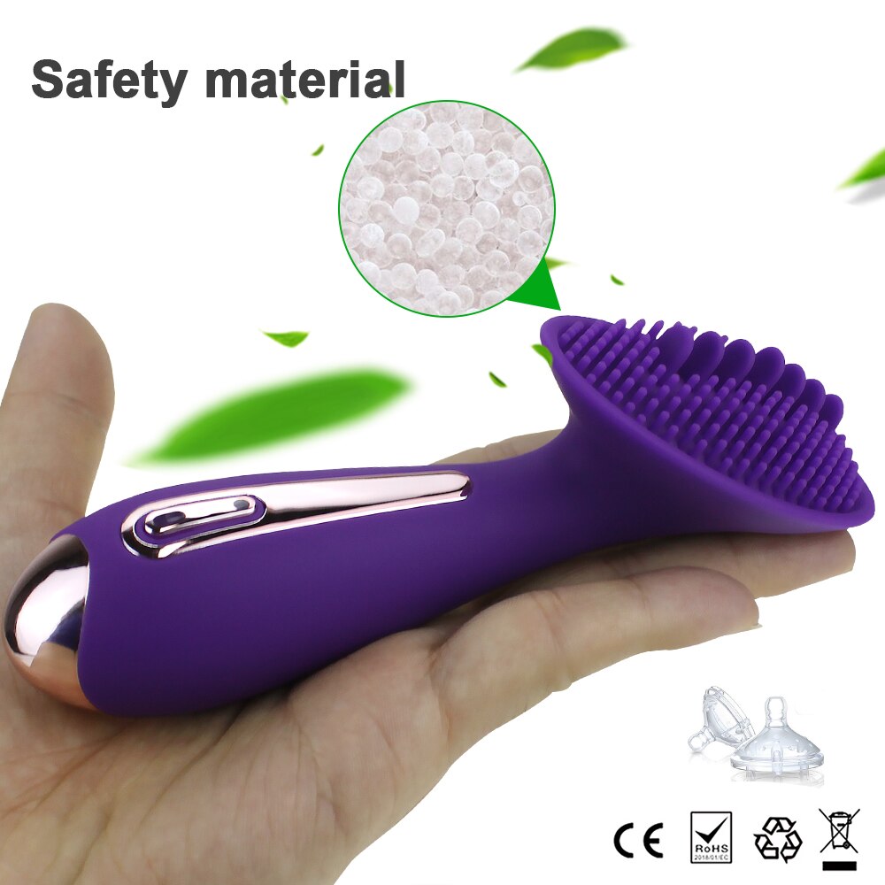 10 โหมด Dildo ลิ้น Vibrator หัวนมนวด Clitoris กระตุ้นช่องคลอดกระชับหี Masturbator ผู้ใหญ่ของเล่นสำหรับผู้หญิง