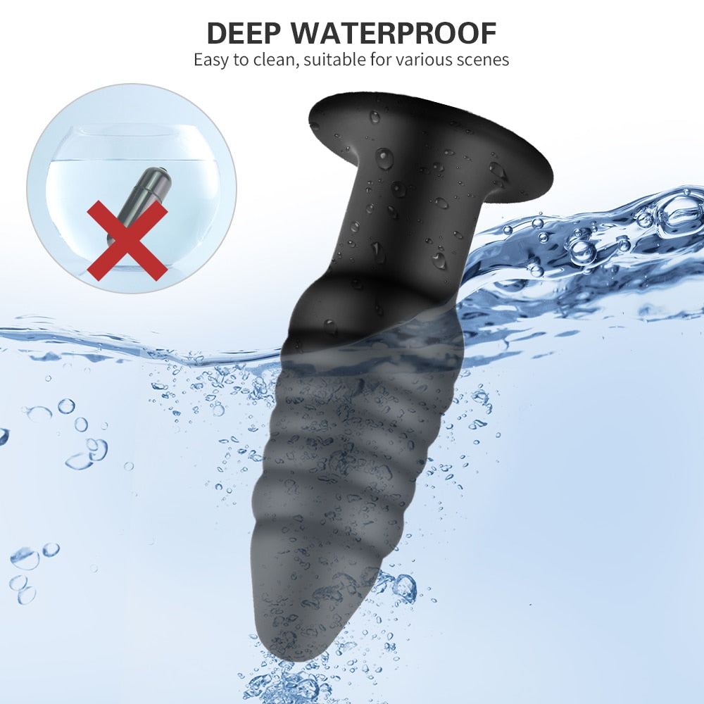Vibration Anal Plug Safety Silicone Butt Plug Female Masturbation Tool Prostate Massager Erotic Sex Toys for Couples