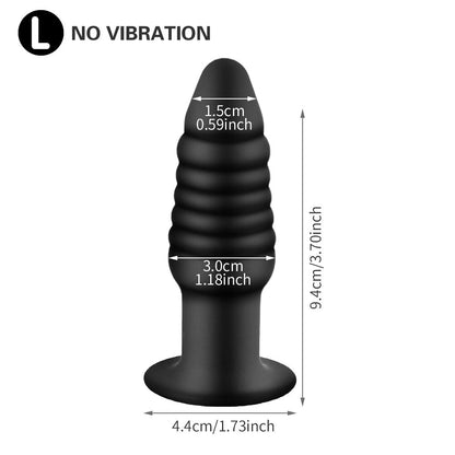 Vibration Anal Plug Safety Silicone Butt Plug Female Masturbation Tool Prostate Massager Erotic Sex Toys for Couples