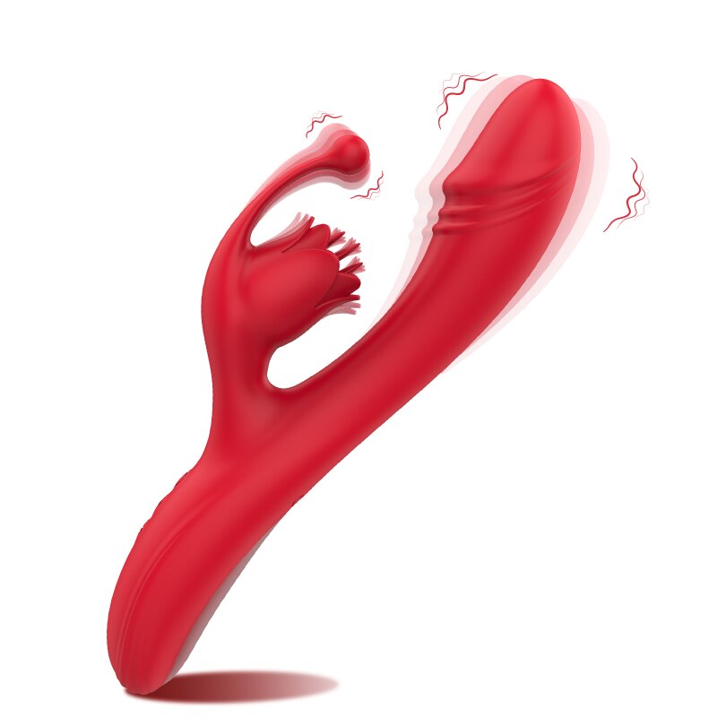 10โหมด G-Spot Rose สำหรับผู้หญิง Dildo Clitoris ลิ้นเซ็กซ์ทอยหญิงสินค้า Stimulator สั่นไข่ผู้ใหญ่ของเล่นผู้หญิง18