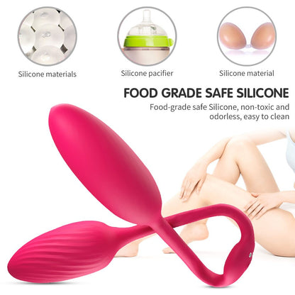 10ความถี่สั่นสะเทือนไข่ Kegel Ball รีโมทคอนโทรล G-Spot กระตุ้นช่องคลอด Anal Plug Butt Plug เร้าอารมณ์เซ็กซ์ทอยสำหรับคู่