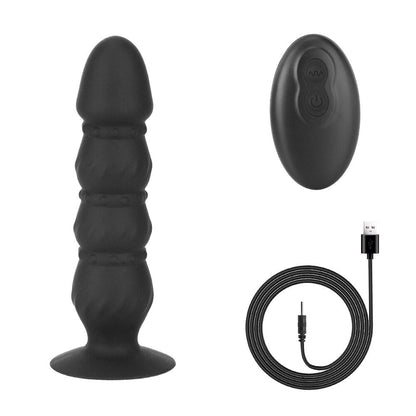 10 Speeds G-Spot Stimulation Bead Dildo Vibrator Remote Control Anus Vibrating Dildo Prostate Massager Vibrator Sex Toys for Men