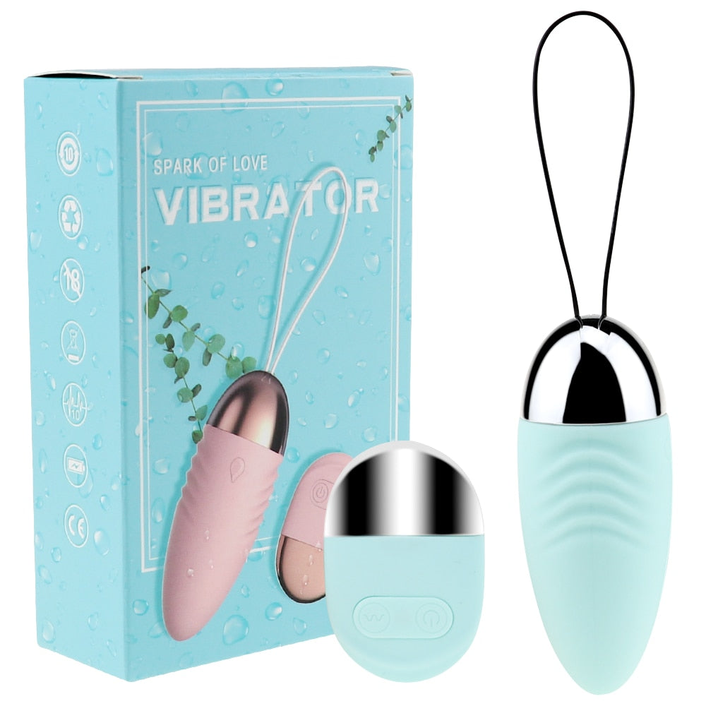 10-Speed Panties Wireless Remote Control Vibrator, Waterproof Jump Egg, G-Spot Clitoris Massager Sex Toy for Females