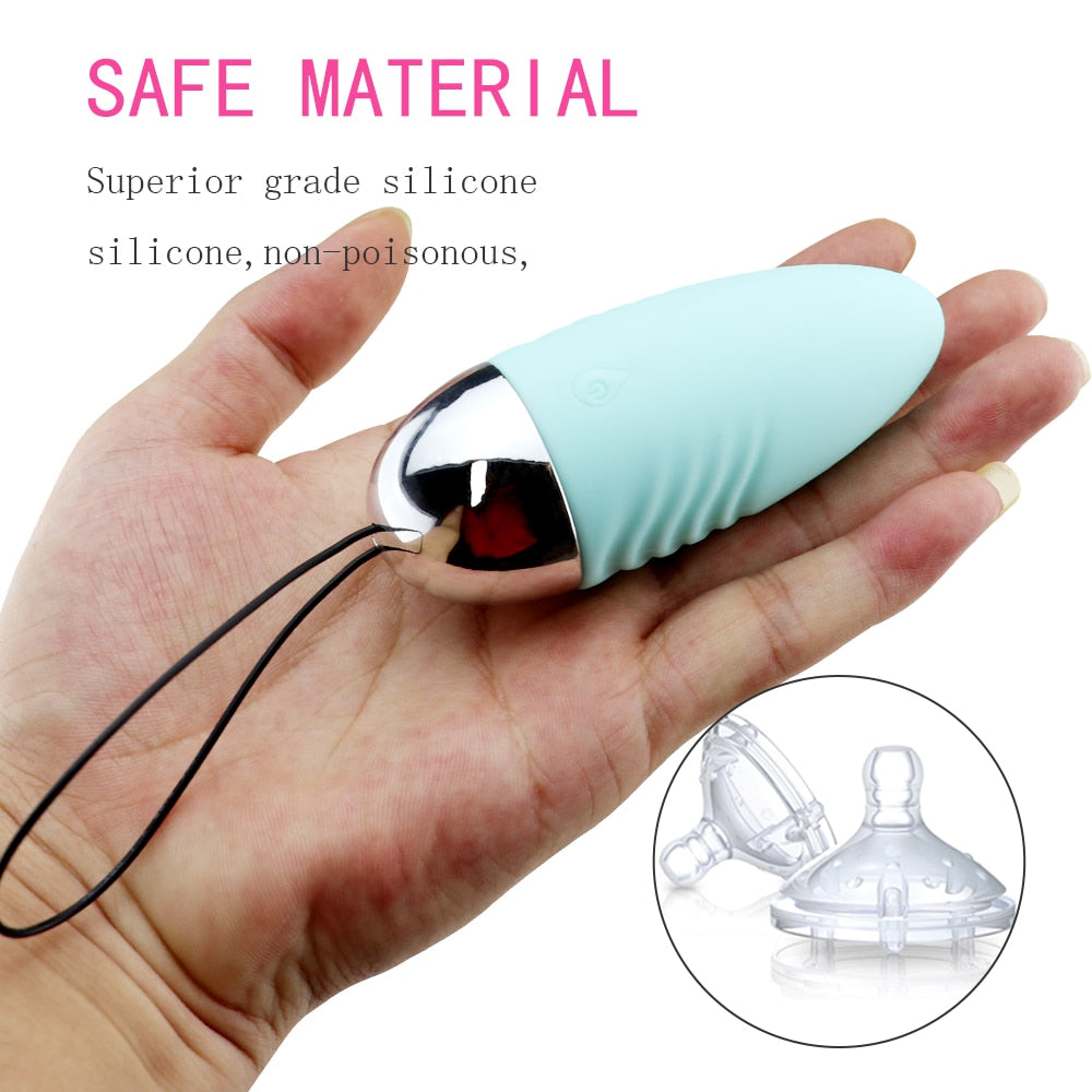 10-Speed Panties Wireless Remote Control Vibrator, Waterproof Jump Egg, G-Spot Clitoris Massager Sex Toy for Females