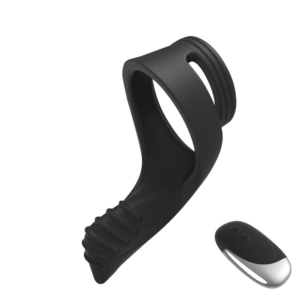 10โหมดอวัยวะเพศชายแหวน Vibrators รีโมทคอนโทรลคู่แหวนนวด Clitoris Perineum กระตุ้น Penisring เพศของเล่นสำหรับผู้ชาย