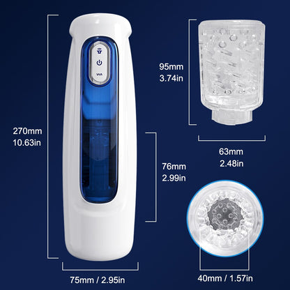 10-Mode Rotating Male Masturbator Automatic Piston Simulated Vagina Sex Toy for Men Adult Products