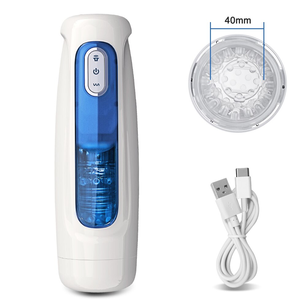 10-Mode Rotating Male Masturbator Automatic Piston Simulated Vagina Sex Toy for Men Adult Products